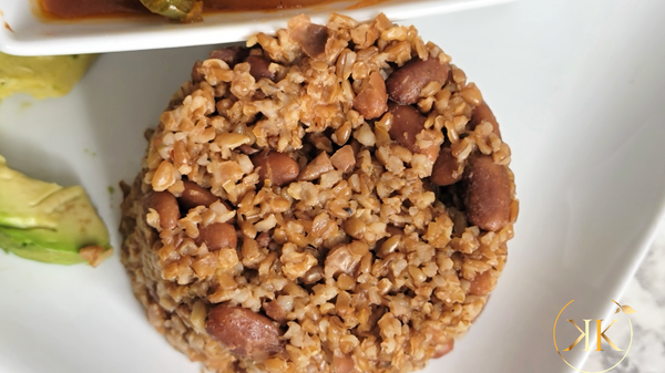 Haitian Ble | Bulgur Wheat with Brown Beans